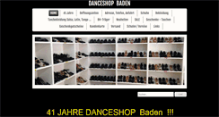 Desktop Screenshot of danceshopbaden.ch